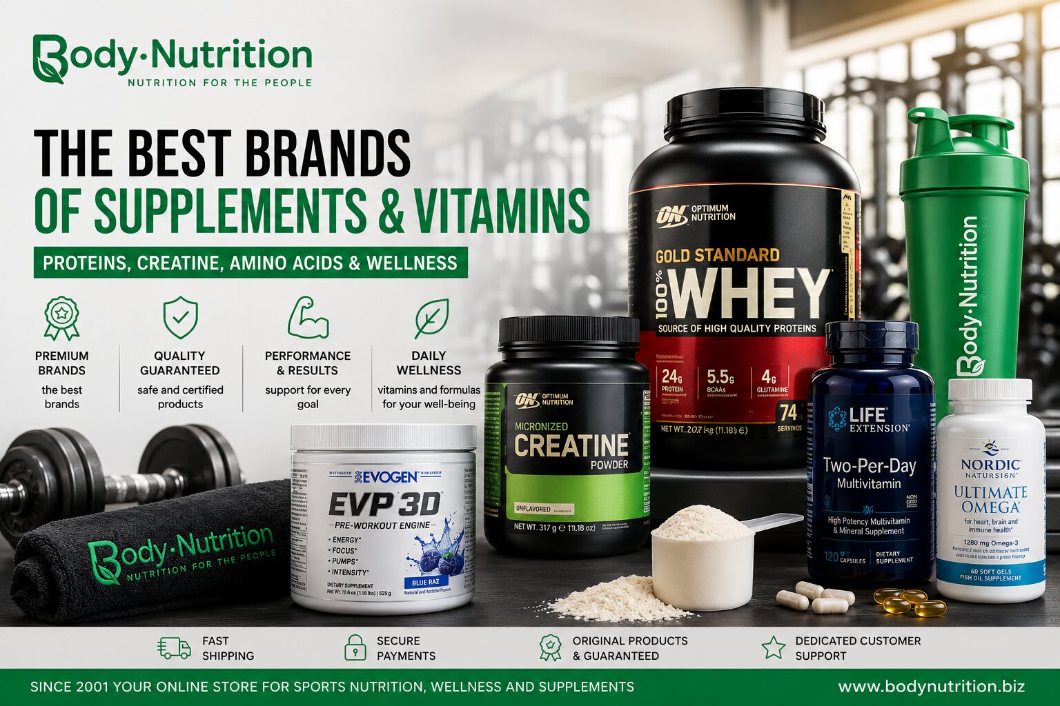 The Best Brands of Supplements and Vitamins The Best Brands of Supplements and Vitamins - Body Nutrition