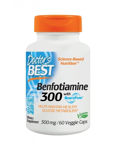 Benfotiamine 300mg 60 vcaps de Doctor's Best | Body Nutrition (FR)