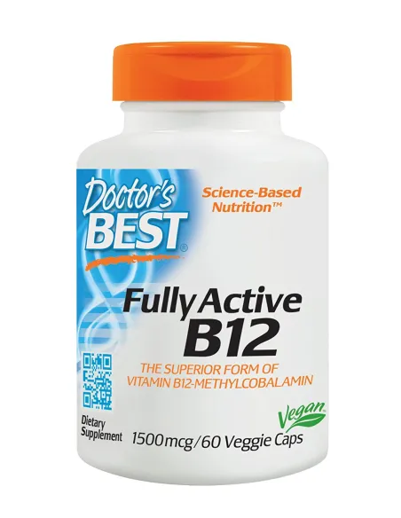 Best Fully Active B12 1500mcg 60 vcaps by Doctor's Best | Body Nutrition (EN)