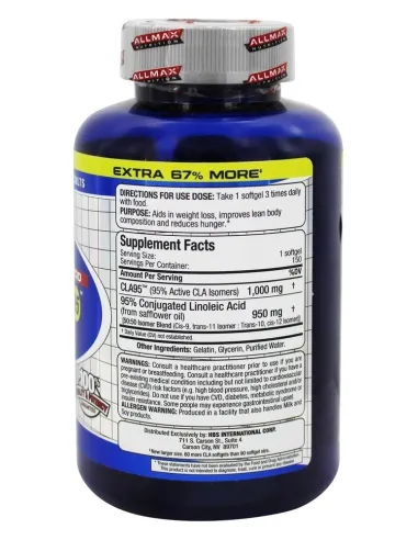 BodyNutrition | CLA 95 (150 softgels) AllMax Nutrition