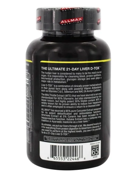 AllMax Nutrition Liver D-Tox 42 caps | Body Nutrition (ES)