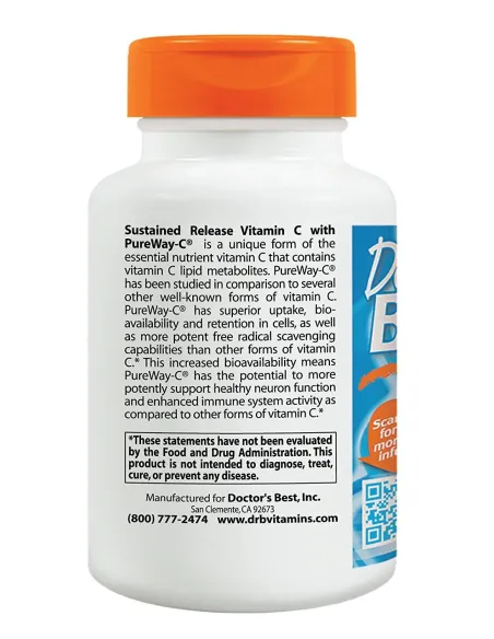 BodyNutrition | 12-Hour Vitamin C with PureWay-C 60 tabs Doctor's Best