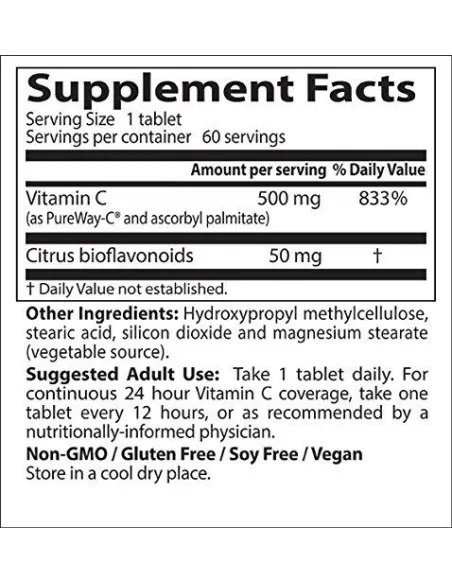 BodyNutrition | 12-Hour Vitamin C with PureWay-C 60 tabs Doctor's Best