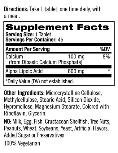 BodyNutrition | Alpha Lipoic Acid Time Release Natrol