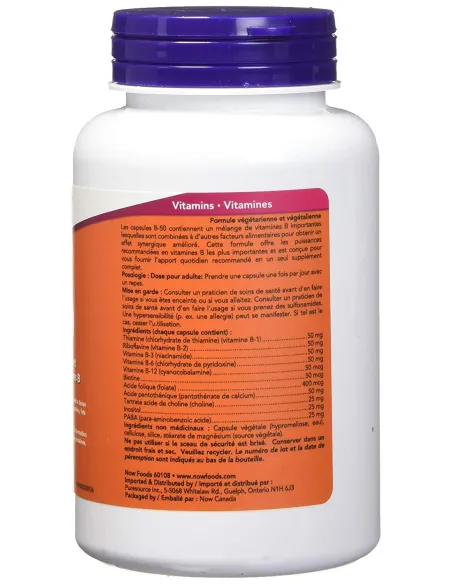 NOW Foods Vitamin B-50 | Body Nutrition (ES)