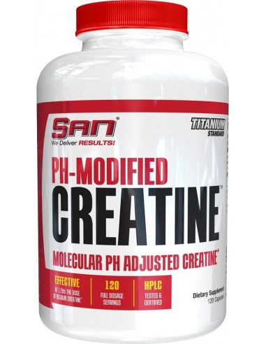 PH-Modified Creatine 120 caps de San | Body Nutrition (FR)