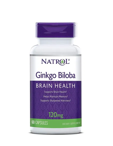 Ginkgo Biloba 120mg 60 caps de Natrol | Body Nutrition (FR)