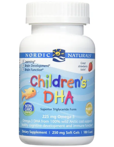 Children's DHA 250mg Omega (90 gels) by Nordic Naturals | Body Nutrition (EN)