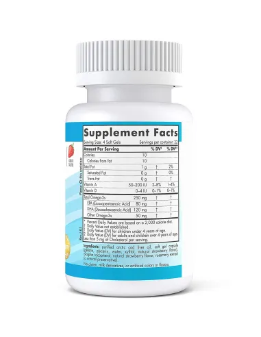 Children's DHA 250mg Omega (90 gels) by Nordic Naturals | Body Nutrition (EN)