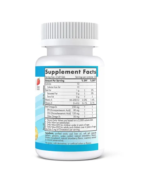 Children's DHA 250mg Omega (90 gels) by Nordic Naturals | Body Nutrition (EN)