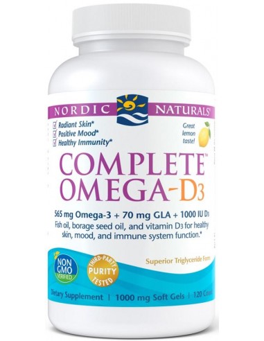 Nordic Naturals Complete Omega-D3 565mg - BodyNutrition