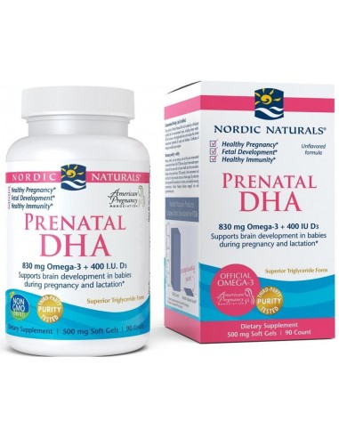Prenatal DHA 830mg de Nordic Naturals | Body Nutrition (FR)