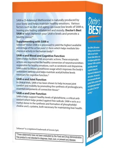 BodyNutrition | SAM-e 200mg Doctor's Best