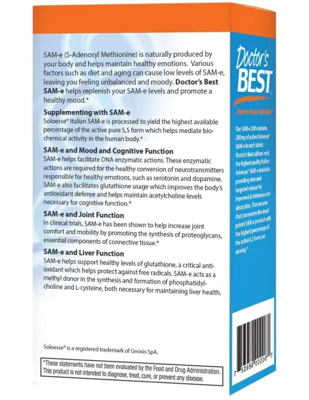 BodyNutrition | SAM-e 200mg Doctor's Best