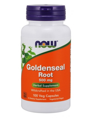 Goldenseal Root 500mg de NOW Foods - BodyNutrition