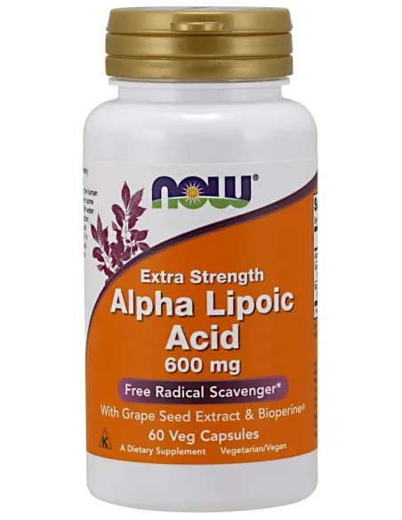 BodyNutrition | Alpha Lipoic Acid with Grape Seed Extract & Bioperine NOW Foods
