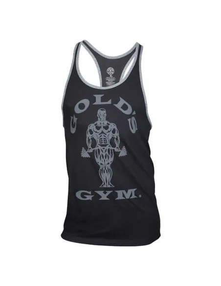 Muscle Joe Contrast Stringer Black/Grey von Gold's Gym | Body Nutrition (DE)
