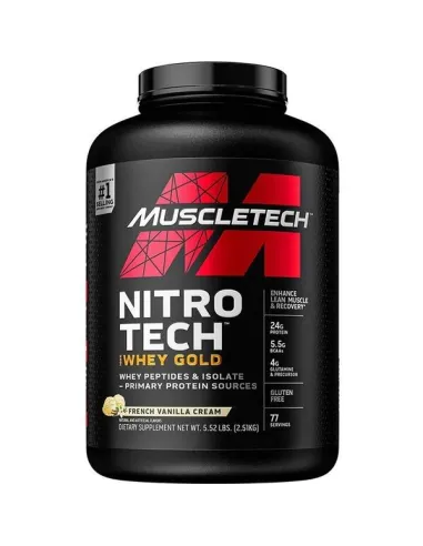 Nitro-Tech 100% Whey Gold (2510g) de Muscletech | Body Nutrition (FR)