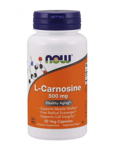 L-Carnosine 500mg by NOW Foods - BodyNutrition