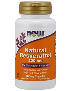 Natural Resveratrol with Red Wine Extract von NOW Foods | Body Nutrition (DE)