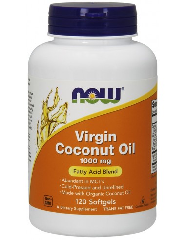 Virgin Coconut Oil 1000mg de NOW Foods - BodyNutrition