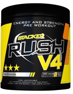Rush v4 (360g) de Stacker2 Europe | Body Nutrition (FR)