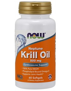 BodyNutrition | Neptune Krill Oil (60 softgels) NOW Foods