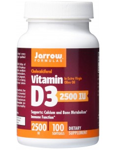 Vitamin D3 (5000 IU 100 softgels) by Jarrow Formulas | Body Nutrition (EN)