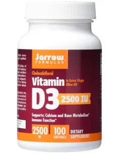 BodyNutrition | Vitamina D3 (5000 IU 100 softgels) Jarrow Formulas