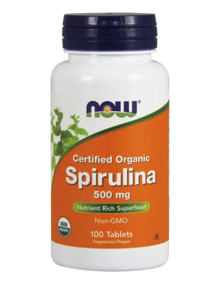 BodyNutrition | Spirulina Organic (100 tabs) NOW Foods