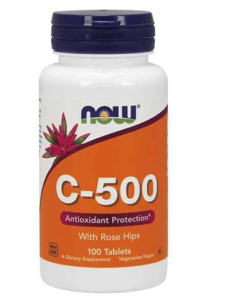 BodyNutrition | Vitamin C-500 with Rose Hips NOW Foods