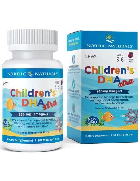 BodyNutrition | Children's DHA Xtra (636mg - 90 softgels) Nordic Naturals