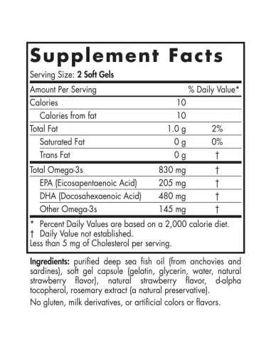 BodyNutrition | DHA 830mg Omega 3 Nordic Naturals