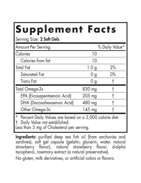 BodyNutrition | DHA 830mg Omega 3 Nordic Naturals