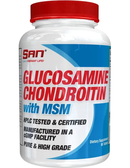 Glucosamine Chondroitin with MSM (90 tabs) von San | Body Nutrition (DE)