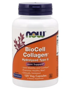 BodyNutrition | BioCell Collagen Hydrolyzed Type II (120 vcaps) NOW Foods