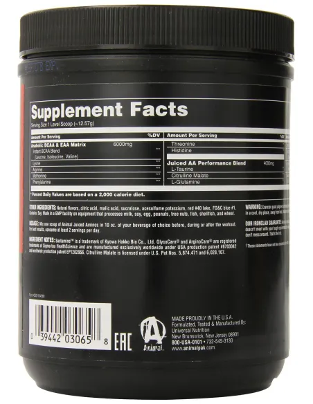 Animal Juiced Aminos 368g by Universal Nutrition | Body Nutrition (EN)