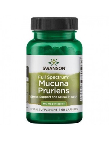 Full Spectrum Mucuna Pruriens 400mg by Swanson | Body Nutrition (EN)