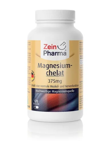 BodyNutrition | Magnesium Chelate 375mg (120 caps) Zein Pharma