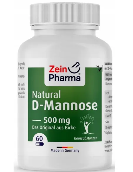 Natural D-Mannose 500mg by Zein Pharma | Body Nutrition (EN)
