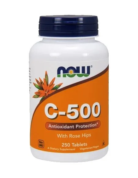 BodyNutrition | Vitamin C-500 with Rose Hips NOW Foods