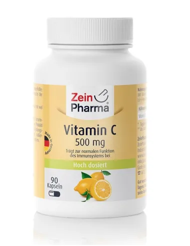 Vitamin C 500mg (90 caps) de Zein Pharma | Body Nutrition (FR)