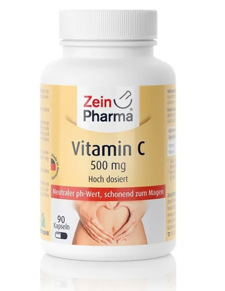 Vitamin C Buffered 500mg (90 caps) von Zein Pharma | Body Nutrition (DE)