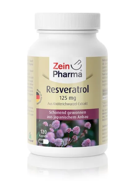 BodyNutrition | Resveratrol 125mg (120 caps) Zein Pharma