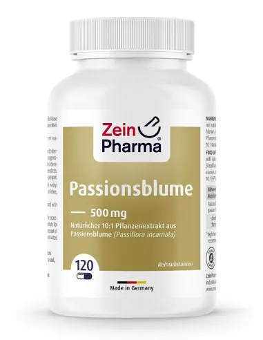 BodyNutrition | Passion Flower 500mg (120 caps) Zein Pharma