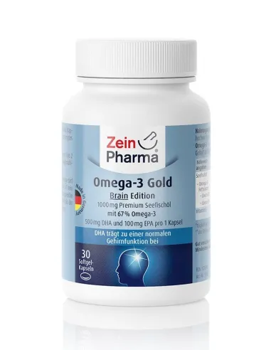 Omega-3 Gold Brain Edition 1000mg (30 caps) von Zein Pharma | Body Nutrition (DE)