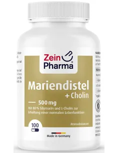 Milk Thistle + Choline Liver Complex (100 caps) de Zein Pharma | Body Nutrition (FR)