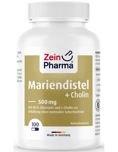 Milk Thistle + Choline Liver Complex (100 caps) de Zein Pharma | Body Nutrition (FR)