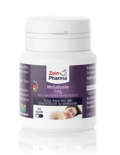 BodyNutrition | Melatonin 1mg (50 caps) Zein Pharma