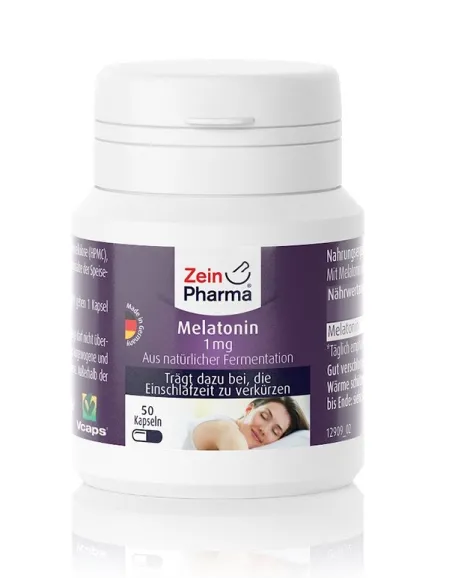 BodyNutrition | Melatonin 1mg (50 caps) Zein Pharma